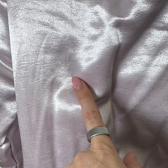 Free People Movement Lilac Satin Pullover Jacket Half Zip NWOT Size Small - Picture 10 of 12